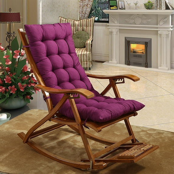 Rocking Chair Cushion, High Back Rocking Chair Cushion, Rocker Chair Seat Cushions for Bedroom, Living Room, Outdoor Patio Chair, Durable Thick Padding and Tufted Design