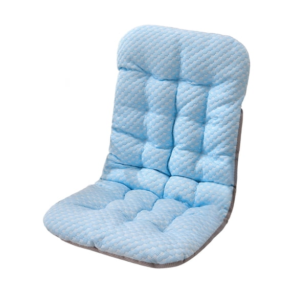 Rocking Chair Cushion Indoor Extra Large Rocking Chair Pads High Back Non Slip Textured Seat and Back Cushion Set with Ties for Wooden Rocker 1 Pack Blue