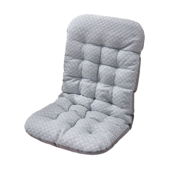 Rocking Chair Cushion Indoor Extra Large Rocking Chair Pads High Back Non Slip Textured Seat and Back Cushion Set with Ties for Wooden Rocker 1 Pack Gray