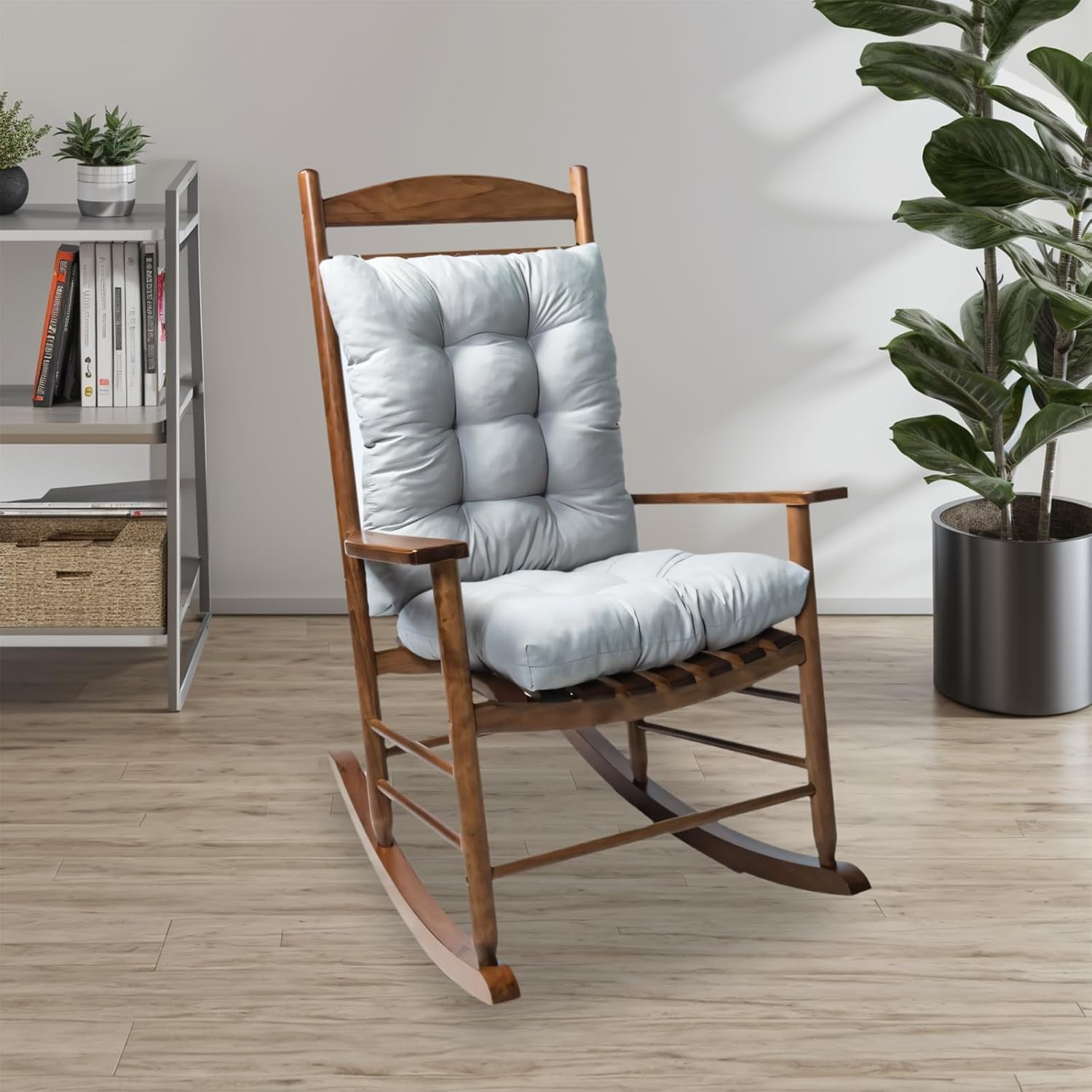 Rocking Chair Cushion Pad, 2 Pieces Indoor/Outdoor Rocking Soft ...