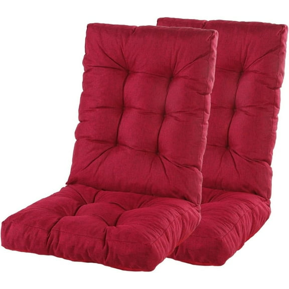 Rocking Chair Cushion, Thickened Tufted Seat and Back Cushion with Ties, Suitable for Indoor/Outdoor Rocker