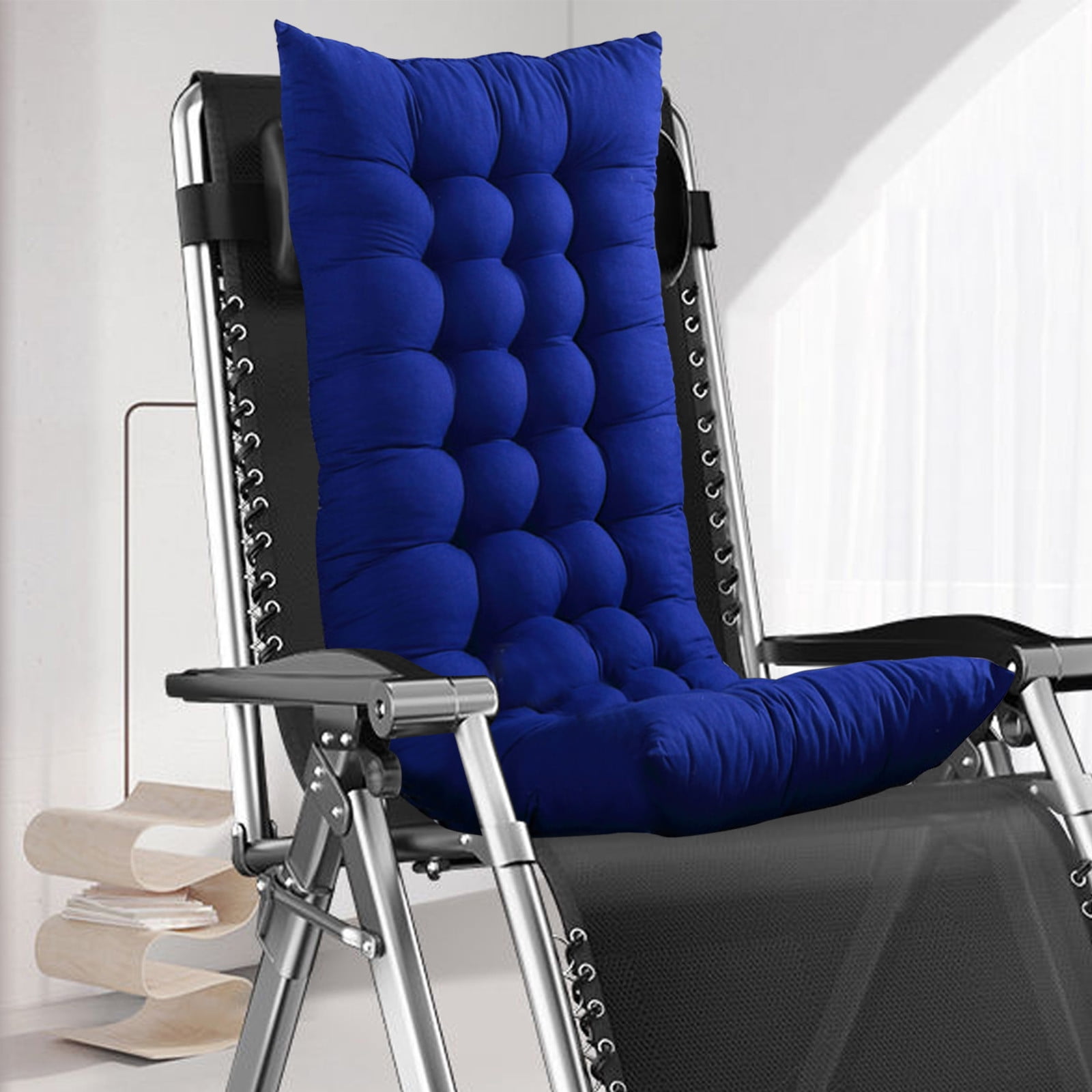 Rocking Chair Cushions Outdoor,Indoor Rocking Chair Cushions,Chair Cushion,High Back Rocking Chair Cushion,Thickened Patio Chair Pad,Water Proof(Blue 44*16*3in)from ANMUYUM