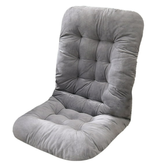 High Back Rocking Chair Cushion with Non Bottom and Secure Ties for Patio Comfort