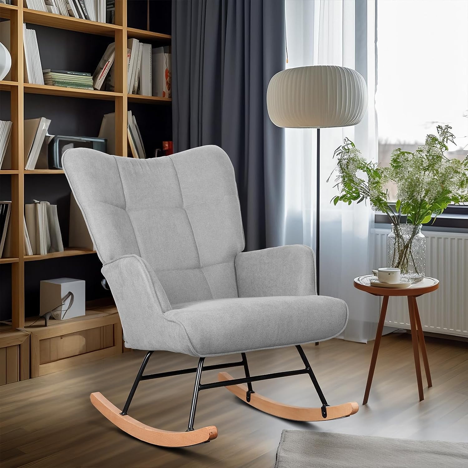 Windsor Glider Gray And White Glider Chair Angel Line Windsor