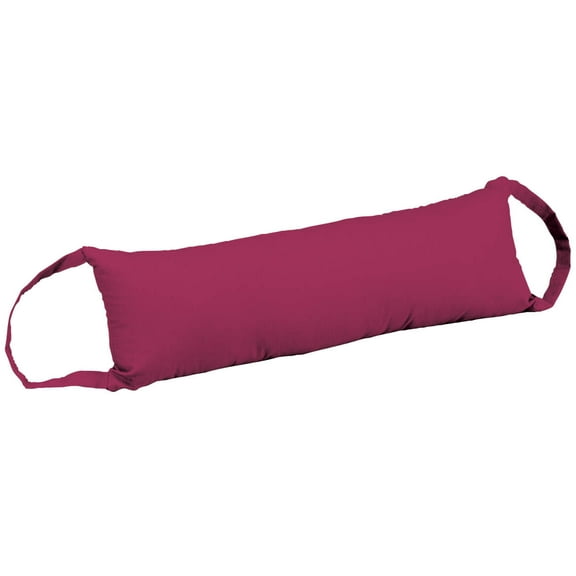 Rocking Chair Neck Rest Pillow by OakRidgeTM, Burgundy, 100% Cotton - Measures 5 1/2" x 18" x 2 1/2"