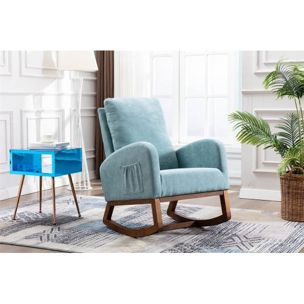 Blue rocking chair nursery sales