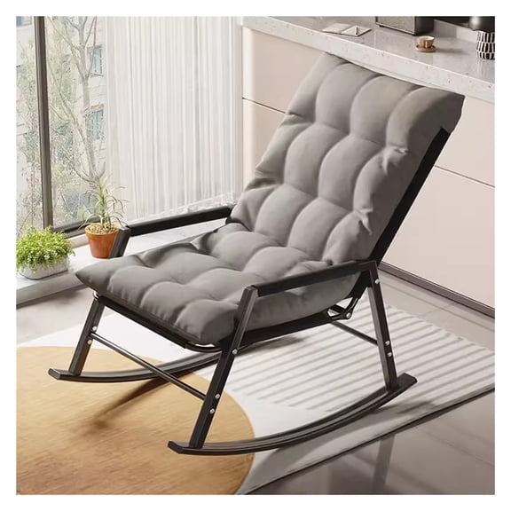 Rocking Chair Nursery Glider Chair Patio Camping Chair Zero Gravity Rocking Chair,Comfortable Rocker Relaxing Recliner Chair Arm Lounge Chair for Adults
