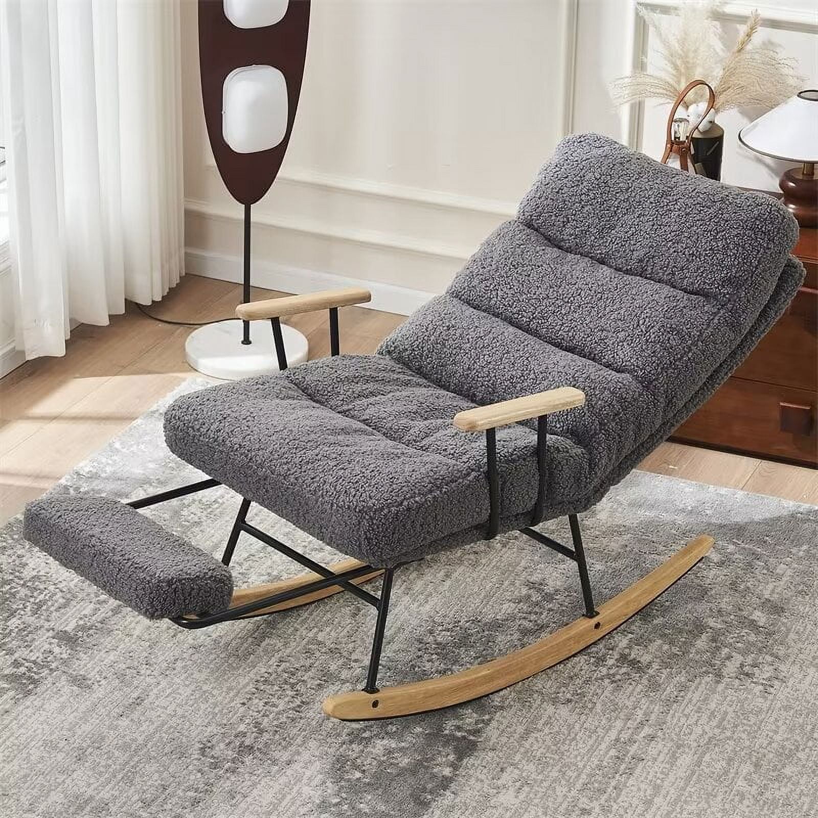 Rocking Chair Nursery Modern Teddy Gliding Rocker Chair Lounge Chair