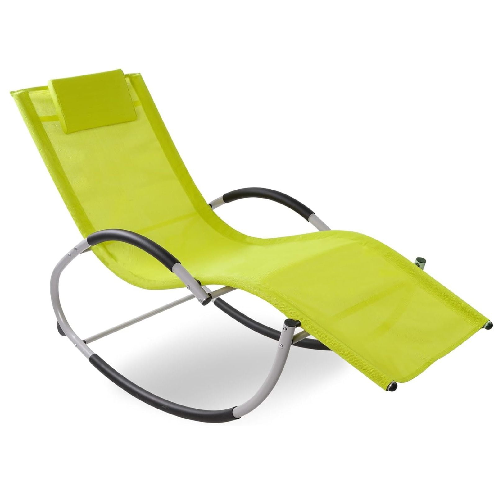 Rocking Chair Outdoor Chaise Lounge Chair Recliner Rocker with ...