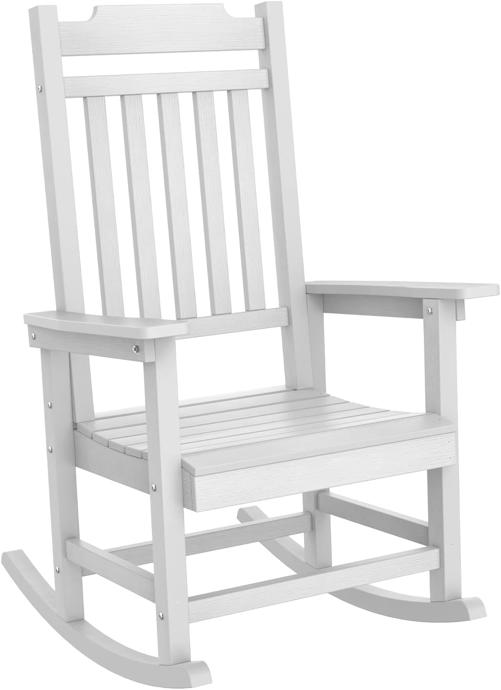 Rocking Chair Outdoor, High Back Rocker Chair with 350Lbs Support