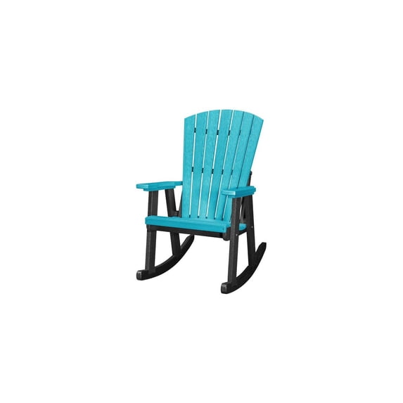 Rocking Chair Outdoor - Modern Patio Rocker - Aruba Blue
