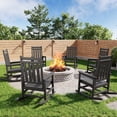 thumbnail image 1 of Rocking Chair Outdoor with Side Table Poly High Back Porch Rocker Chairs All Weather Resistant Furniture for Patio Front Porch, 1 of 7
