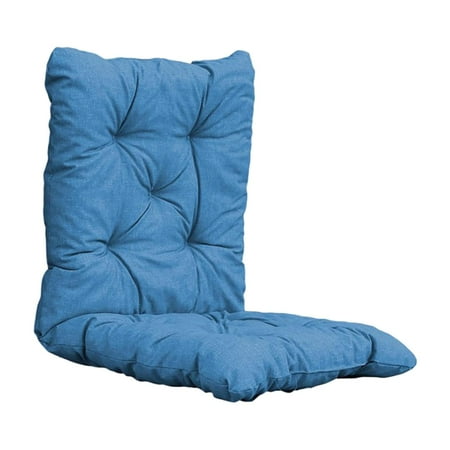 Rocking Cushion Premium Tufted Pad Non with Ties And Elastic Strap, 40" X 20" , Blue