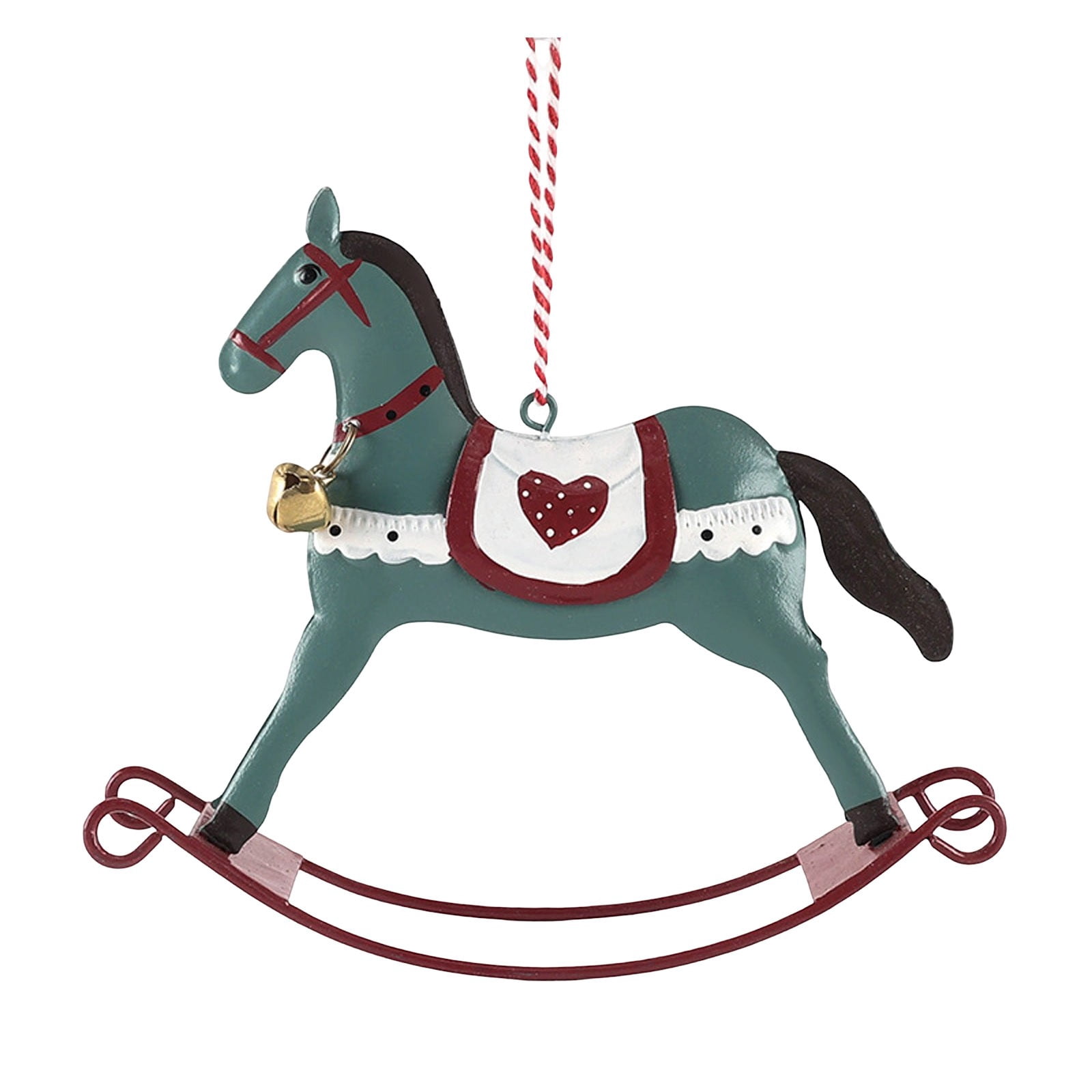 Rustic Rocking Horse Rocking Horse Hanging Ornament, Rustic Horse Ornament with Hanging Loop ...