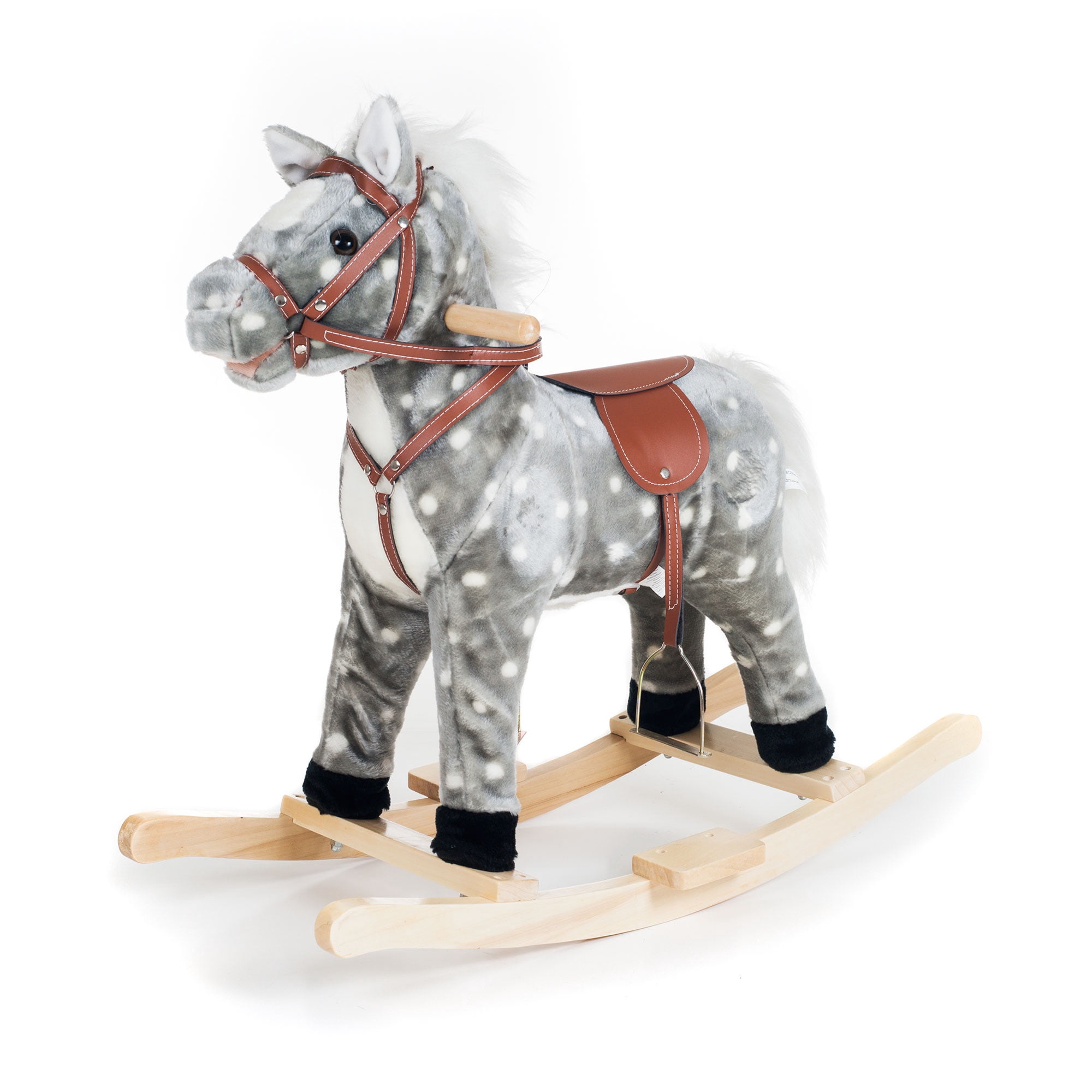 Walmart Rocking Horses Happy Trails Rocking Horse - Plush Dog Animal Rocker for Ages 3 and Up ...