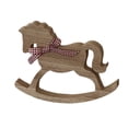 thumbnail image 1 of Rocking Horse Statue Sculpture Wooden with Vivid Details for Home Living Room and Office Desktop Decor, 1 of 9