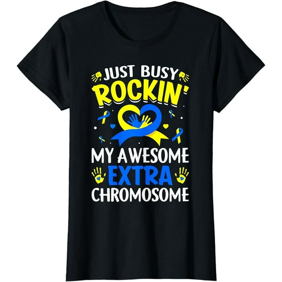 Rocking My Extra Chromosome World Down Syndrome Awareness T-Shirt