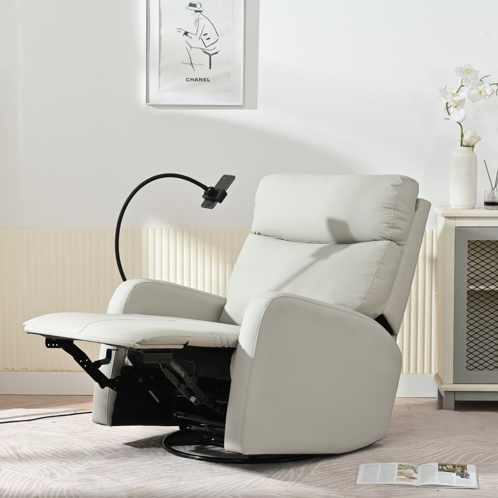 Rocking Recliner Chair,360 Degree Swivel Nursery Rocking Chair,Glider ...