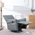 thumbnail image 1 of Rocking Recliner Chair | 360° Swivel, Rocking & Reclining for Living Room, Nursery | Soft PU Surface with High - Density Sponge Cushions | Easy - to - Clean and Sturdy for Heavy Users, 1 of 3