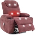 thumbnail image 1 of Rocking Recliner Chairs,Massage Recliner Chair with Vibration Massage and Heat,Rocking Recliner Chair with Side Pockets Cup Holders,for Living Room,Bedroom,Home Theater, 1 of 8