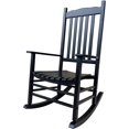 thumbnail image 1 of Rocking Rocker - A001BK Black Wood Porch Rocker/Outdoor Rocking Chair - Easy to Assemble - Comfortable Size - Outdoor or Indoor Use, 1 of 10