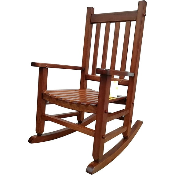 Rocking Rocker - K086NT Durable Natural Child’s Wood Porch Rocker/Outdoor Rocking Chair - Indoor or Outdoor - Suitable for 4-8 Years Old