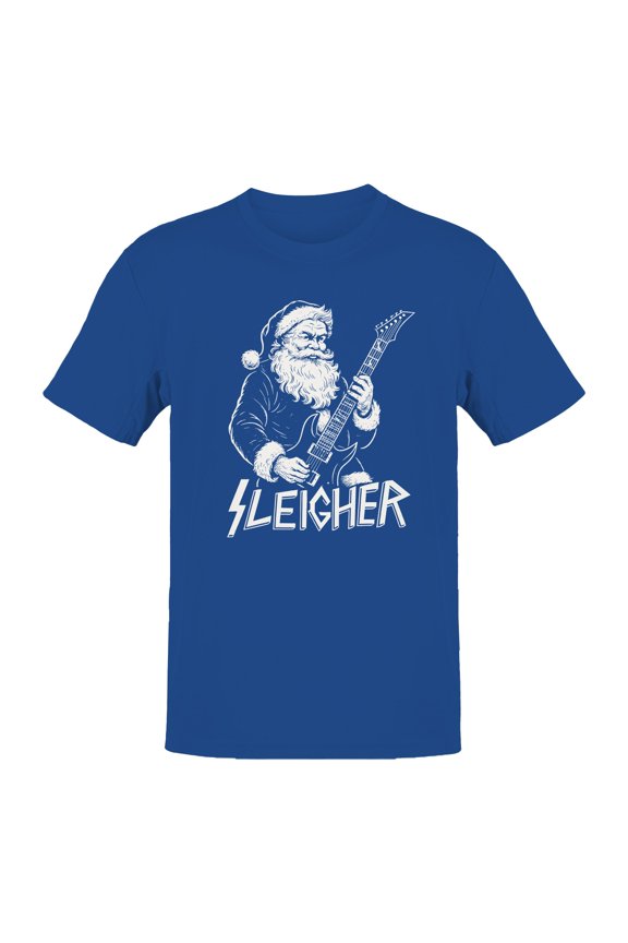 Rocking Santa Sleigher Design Men's T-shirt
