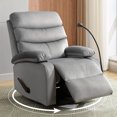 thumbnail image 1 of Rocking Small Recliner Chair for Small Spaces,Ergonomic Lounge Chair for Living Room with Rocking Function, Swivel Rocker Recliner Adults, Grey, 1 of 7