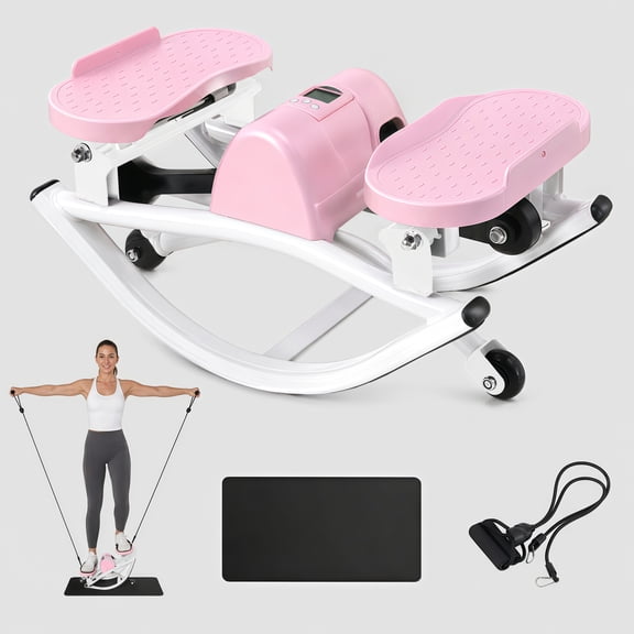 Rocking Steppers, Stair Steppers for Exercise at Home, Stepper Exercise Machine with 250 LBS Weight Capacity, Cardio Exercise Machine for Apartments & Dormitories