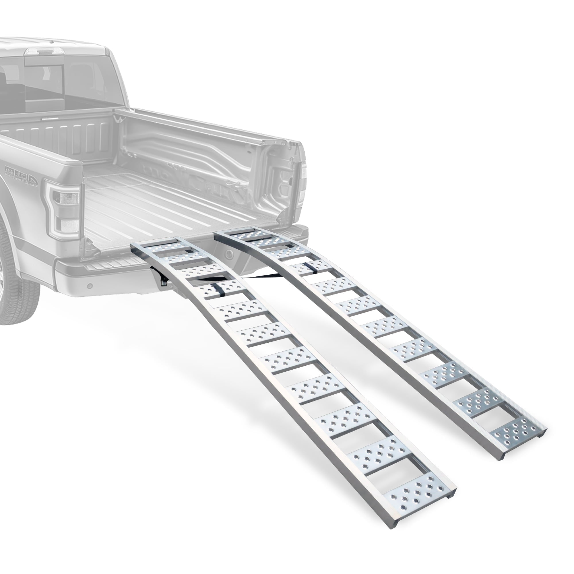 Rockland Arched Aluminum 2-Loading Ramp, 90'' x 12'', 1500 LBS Capacity ...