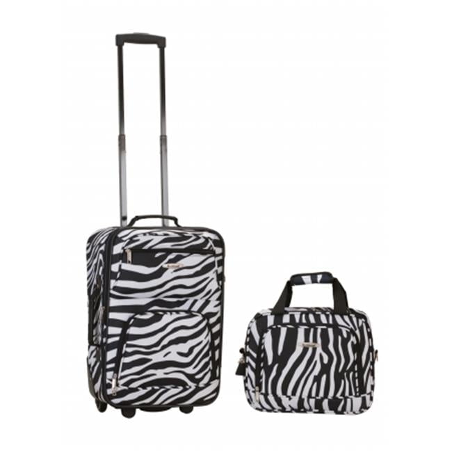 Rockland 2 Pc Zebra Luggage Set - Walmart.com