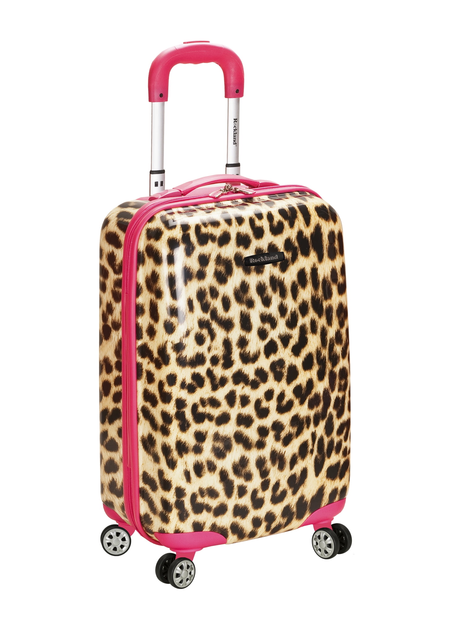 Rockland 20” Unisex Hardside Spinner Carry On Luggage, Multicolor