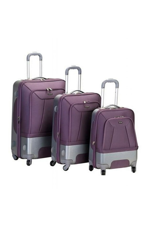 Rockland 3 Rome Pc Hybrid Eva/Abs Luggage Set