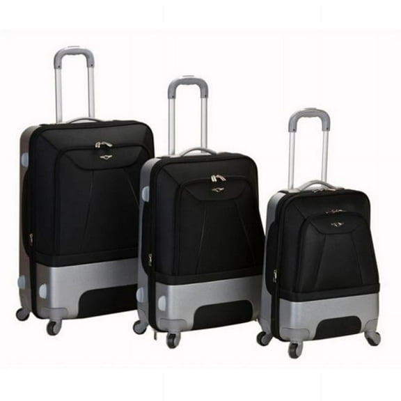 Rockland 3 Rome Pc Hybrid Eva/Abs Luggage Set