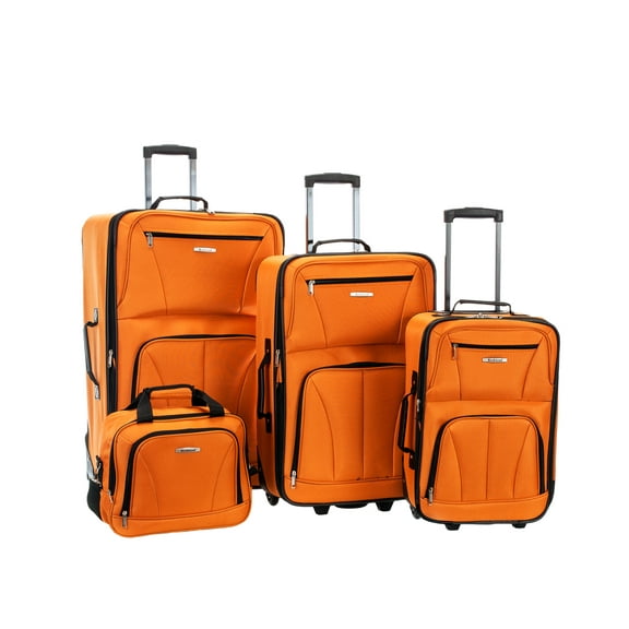Rockland 4 Piece Luggage Set F32 18" x 11" x 28"; 24" x 16" x 10"; 19" x 13" x 8"; 12" x 11" x 5.5"