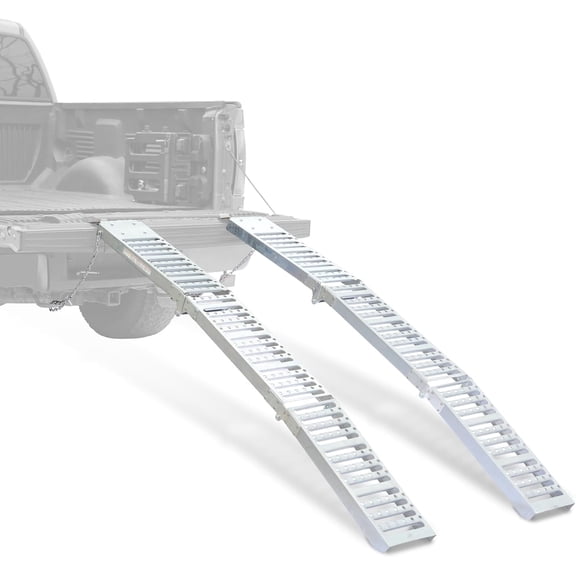 Rockland 72" x 9" TRI-FOLD Steel Loading Ramp 1000 LBS Capacity, Anti-Slip Ramps for Motorcycles, UTVs, ATVs, Snow Blower (Pack of 2) 10102060