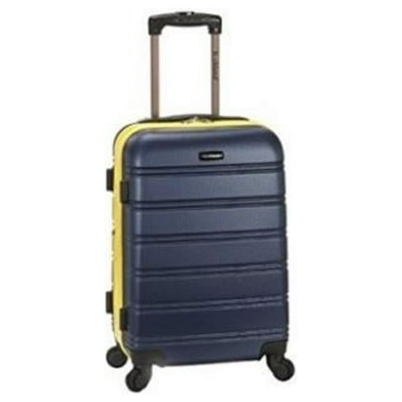 Rockland F145-NAVY 20 in. Melbourne Expandable ABS Carry on Luggage Bag, Navy