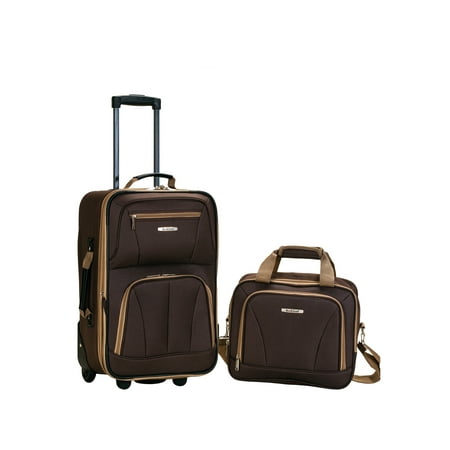 Rockland Fashion Softside Upright 2 Piece Luggage Set F102