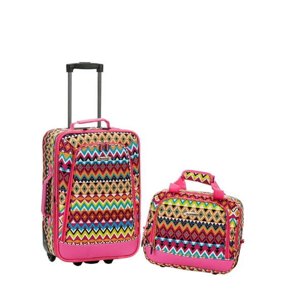 Rockland Fashion Softside Upright 2 Piece Luggage Set F102