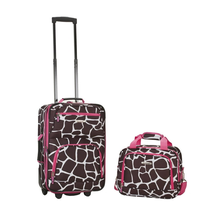 Rockland Fashion Softside Upright Piece Luggage Set F102