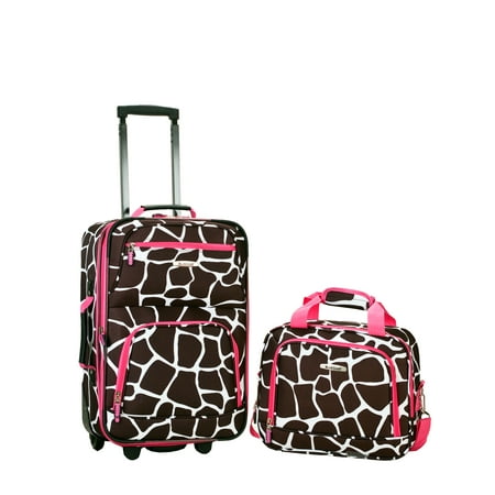 Rockland Fashion Softside Upright 2 Piece Luggage Set F102