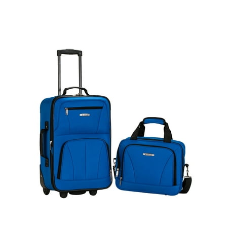 Rockland Fashion Softside Upright 2 Piece Luggage Set F102