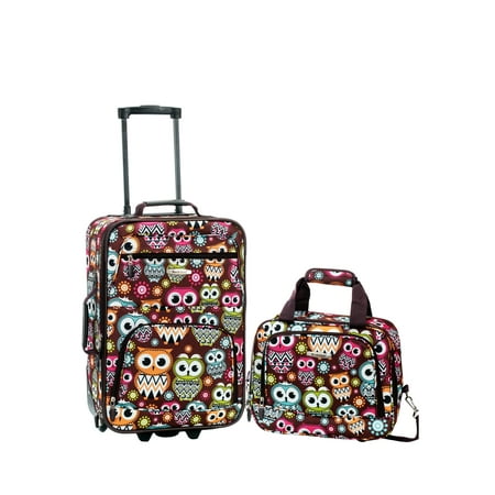 Rockland Fashion Softside Upright 2 Piece Luggage Set F102
