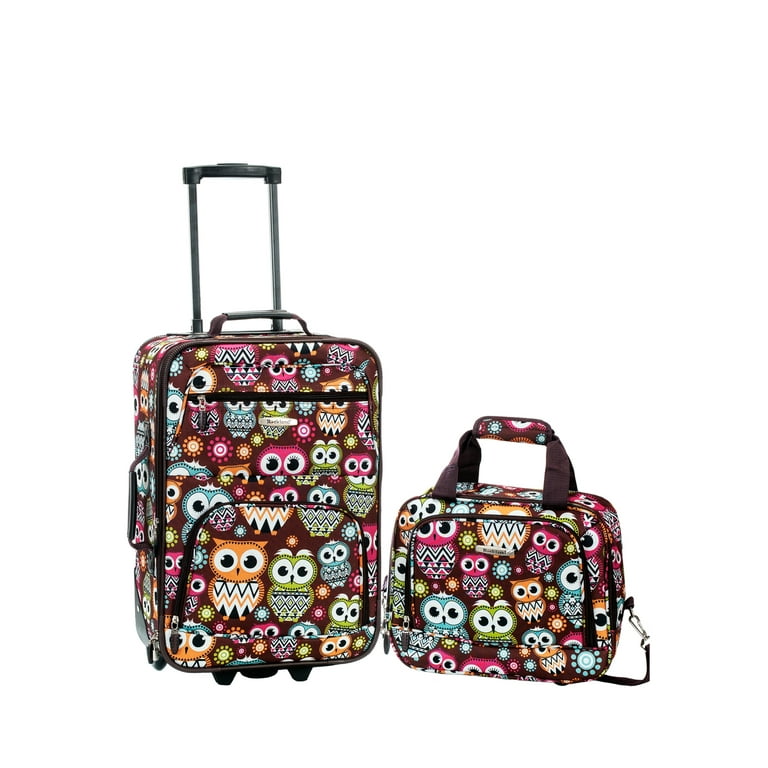 Rockland Deluxe 2-Piece Carry Size Suitcase Baggage Set F102