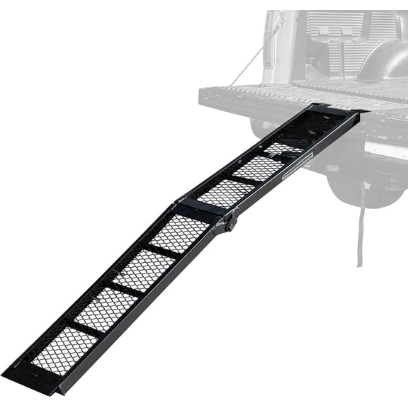 Rockland Heavy Duty Folding Loading Ramp | 80" x 11", 800 LBS Capacity for Motorcycles Ebikes Dirtbikes ATVs Trailers Trucks