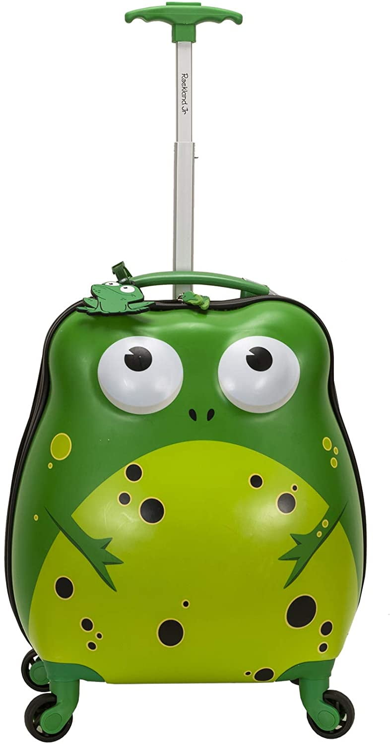 Rockland Jr. Kids' My First Hardside Spinner Luggage, Frog, Carry