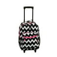 thumbnail image 1 of Rockland LUGGAGE 17 ROLLING BACKPACK, PINK CHEVRON, 1 of 4