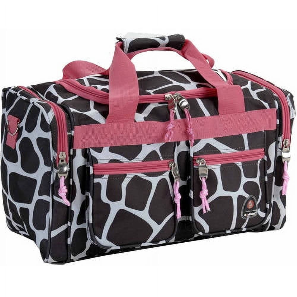 Rockland 16L Rolling Duffel Bag - Pink Bandana