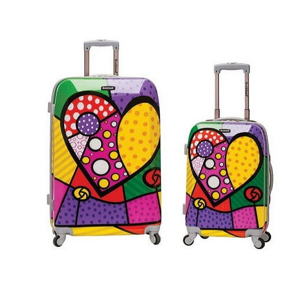 Rockland Luggage 2" Piece Hardside Polycarbonate/ABS Upright Luggage Set F212
