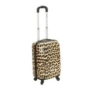 Rockland Luggage 20\" Adult Animal Print Hardside Carry-on Luggage Hard Sided Spinner F191, Multicolor